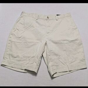 Ralph Lauren Men’s Cream Flat-Front Chino Shorts